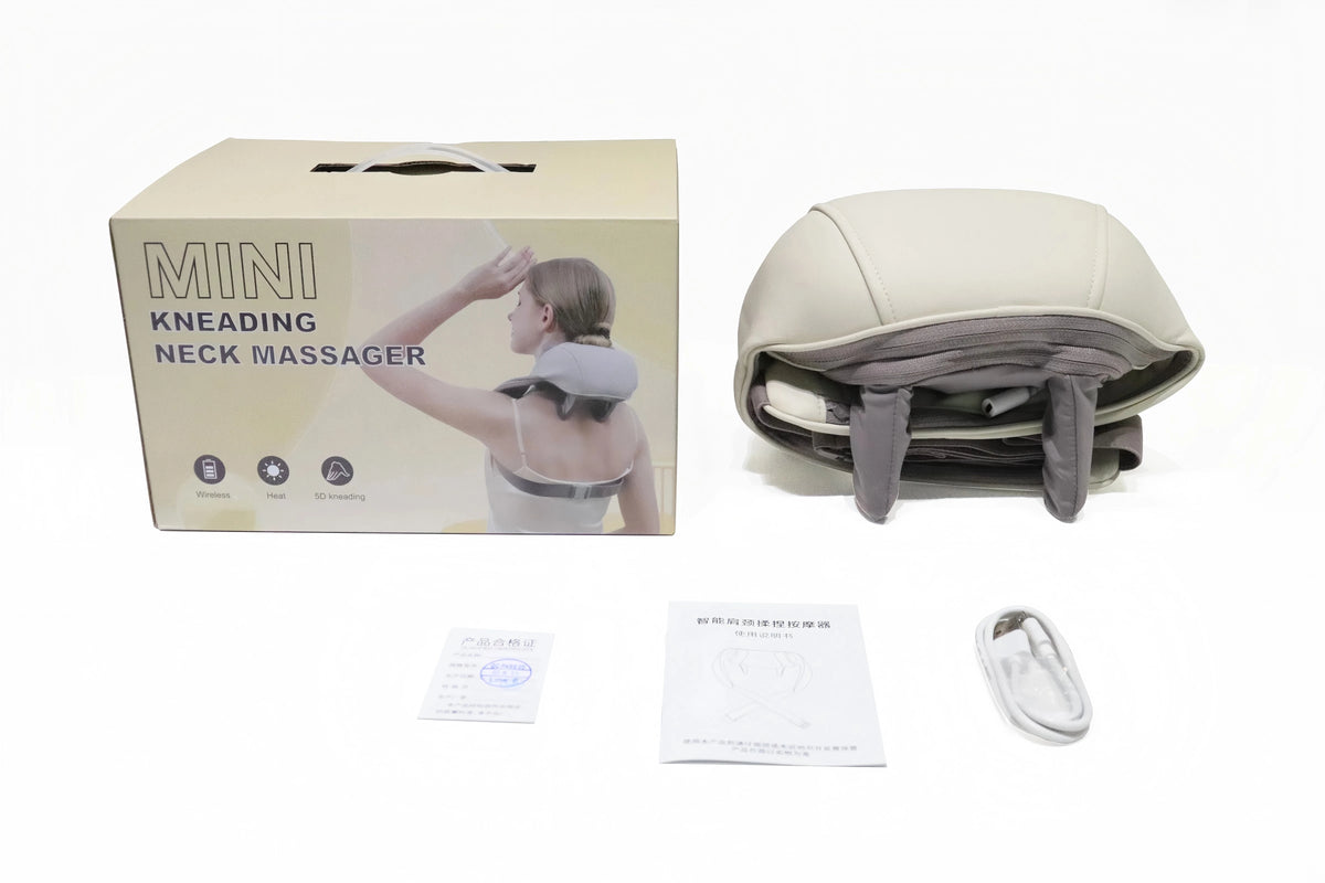 Wireless 6D Neck and Shoulder Deep Tissue Massager with Heat
