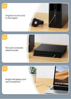 USB to 3.5mm External Sound Card Audio Adapter