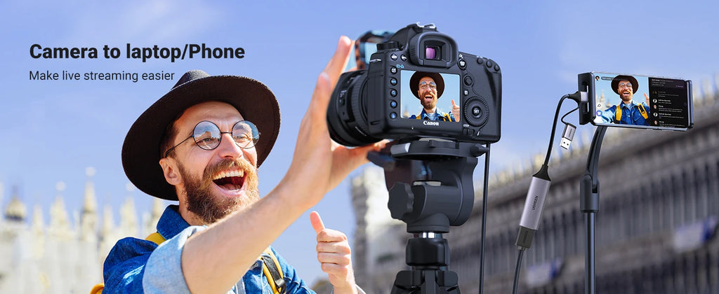 HDMI to USB-C Video Capture Card for Live Streaming and Recording