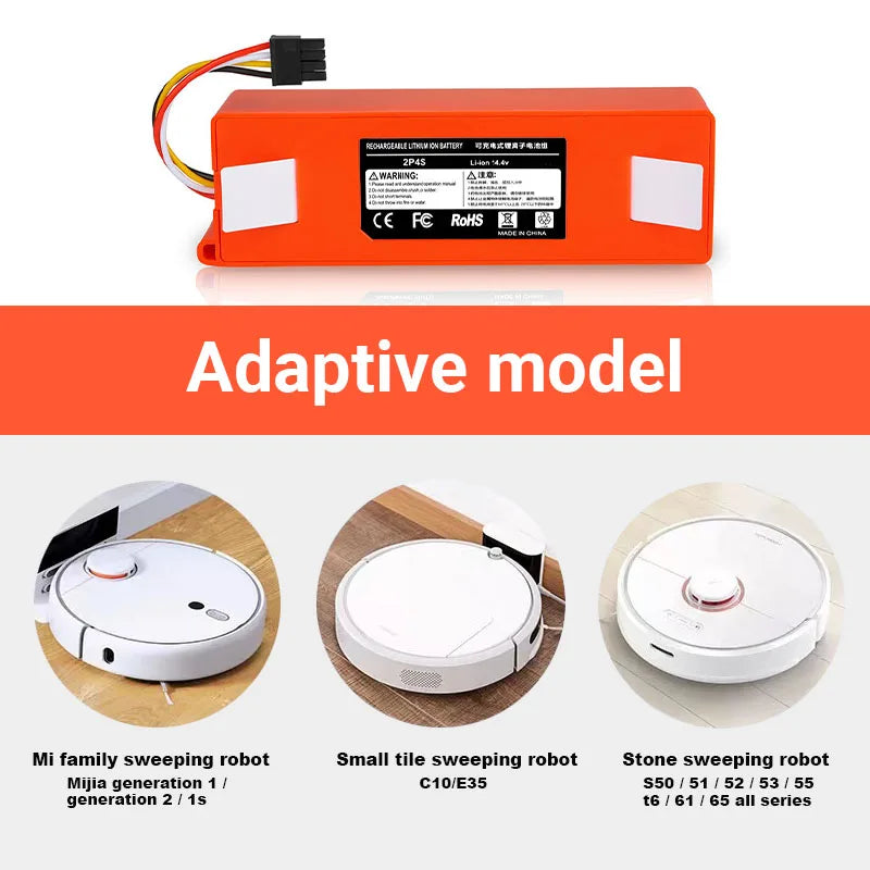 14.4V Replacement Battery for Xiaomi and Roborock Robot Vacuums - 5