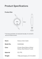 60W Retractable USB-C Fast Charging Cable