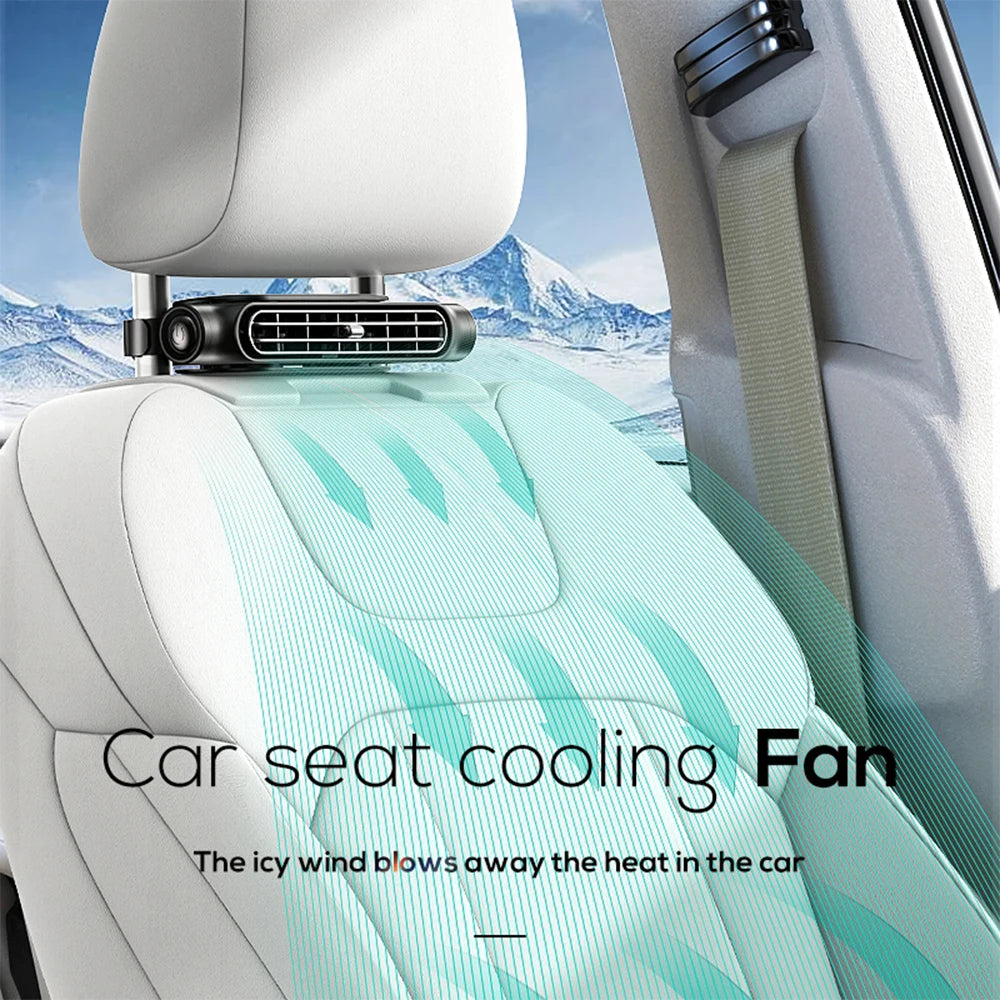 3 Speed USB Powered Car Seat Back Cooling Fan for Headrest