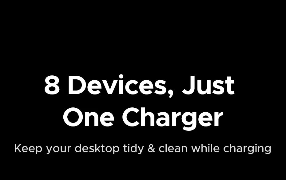 200W GaN 8-in-1 Desktop Fast Charging Station