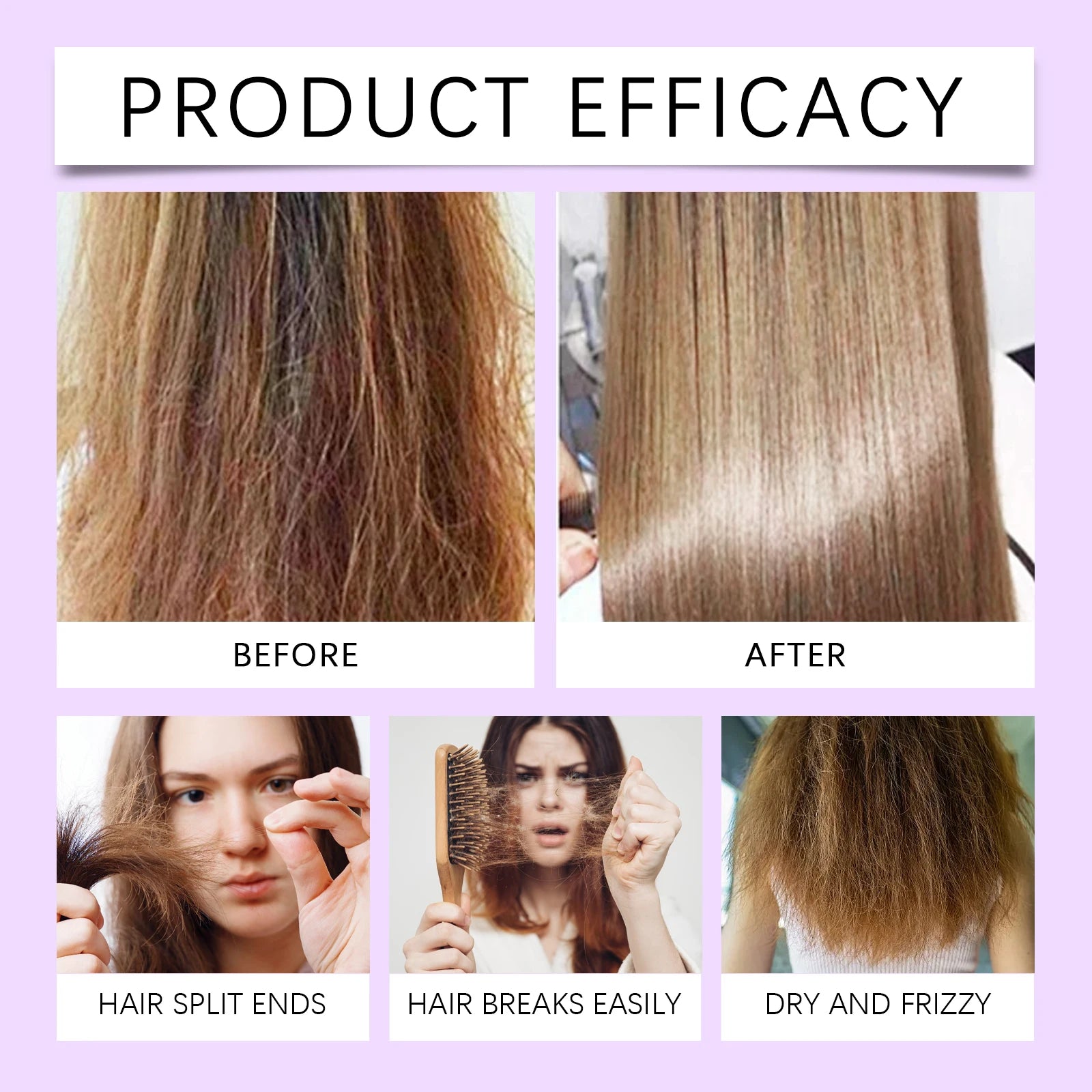 Purple Hair Mask and Shampoo Set for Color Protection and Repair - 12