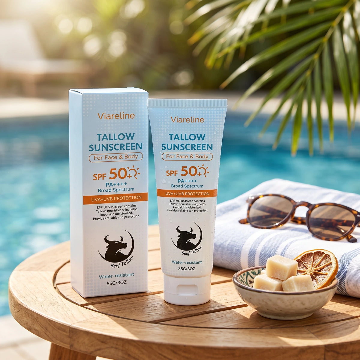 SPF 50 Tallow Hydrating Sunscreen for Face and Body