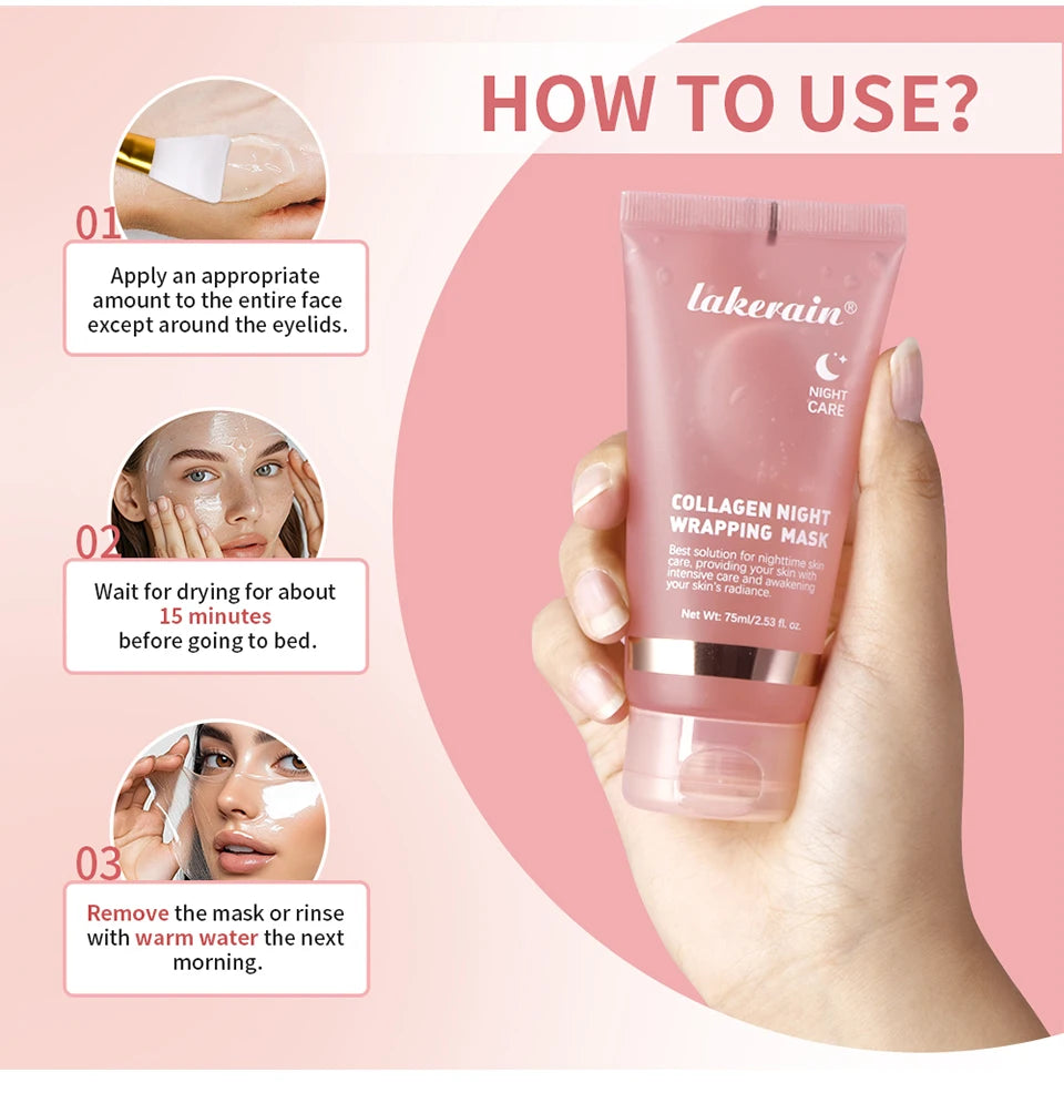 Collagen Peel-Off Night Wrapping Mask for Skin Hydration