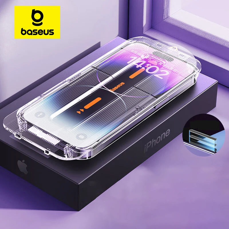 Tempered Glass Screen Protector with Auto-Installation Kit for iPhone