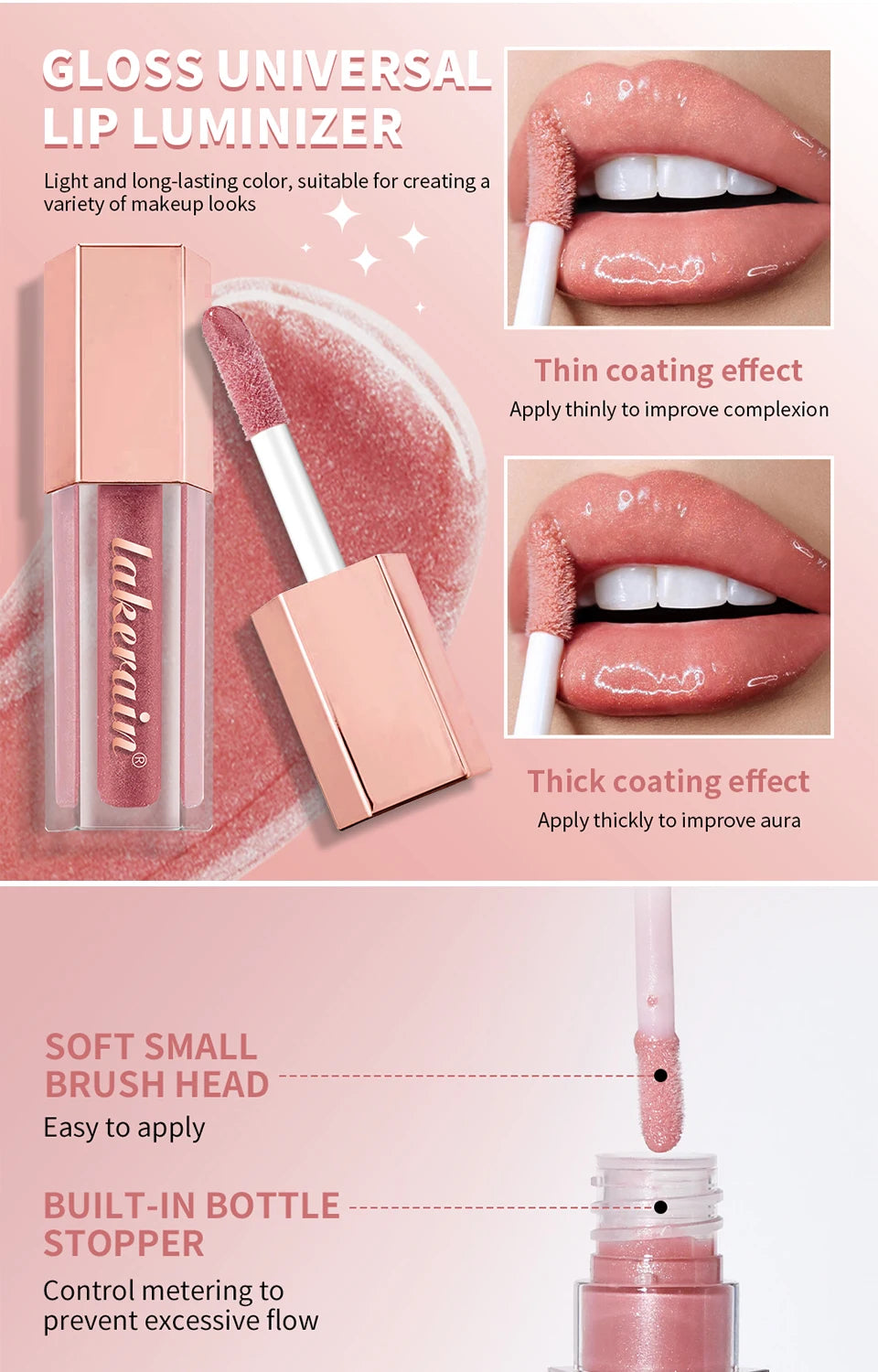 Hydrating Shimmer Lip Gloss for Plump and Moisturizing Finish