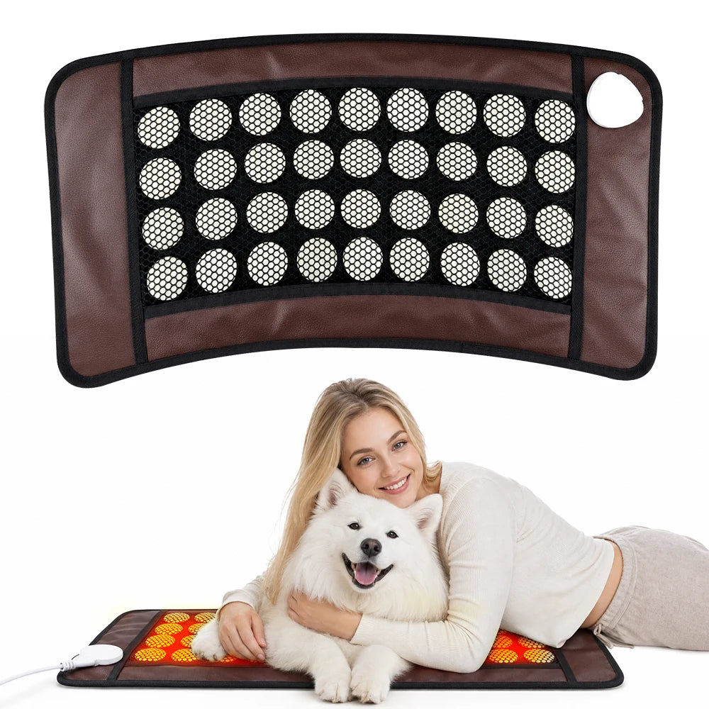 Natural Jade Stone Heating Pad for Pain Relief and Relaxation - 9