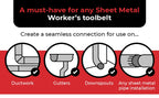 5-Blade Sheet Metal Crimper for HVAC and Ductwork