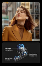 Adaptive Noise Cancelling Wireless Earbuds with LDAC Hi-Res Audio