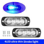 4 LED Side Marker Indicator Light for Cars Trucks Trailers 12V 24V