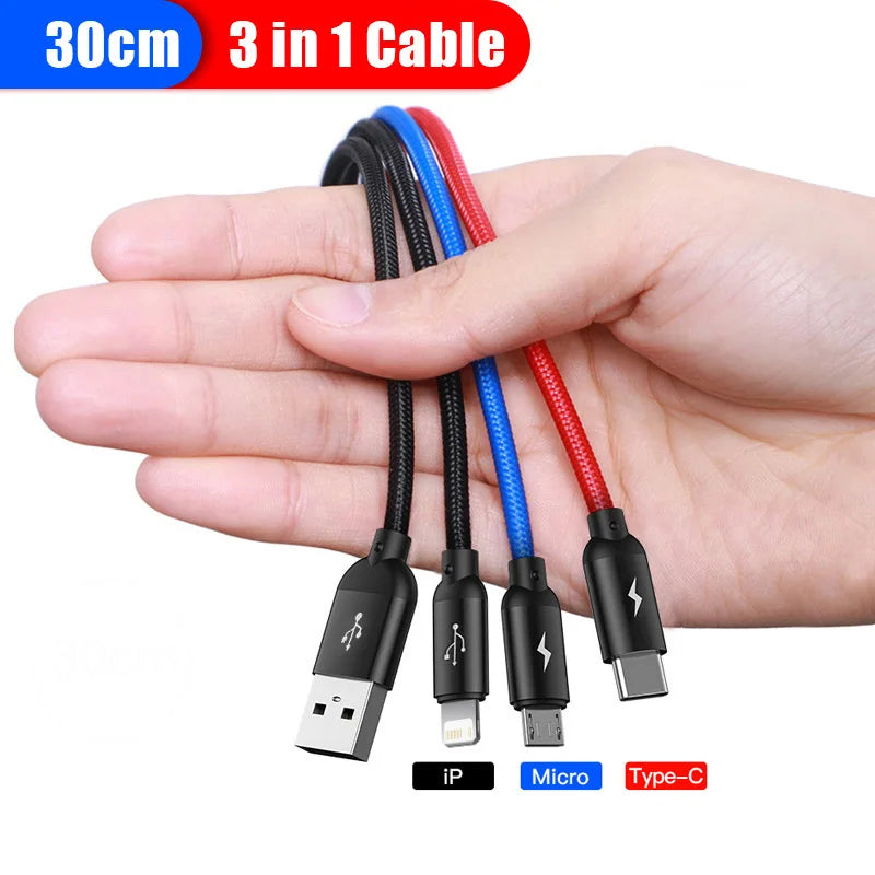 Multi-Port USB Fast Charging Cable for iPhone Android and Type-C - 29