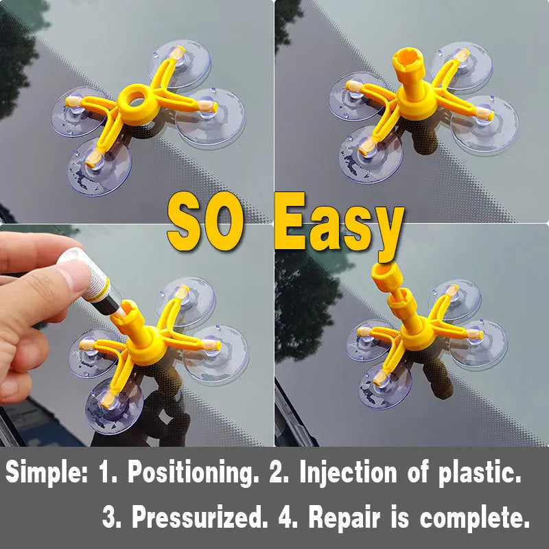 Car Windshield Glass Repair Kit for Cracks and Chips