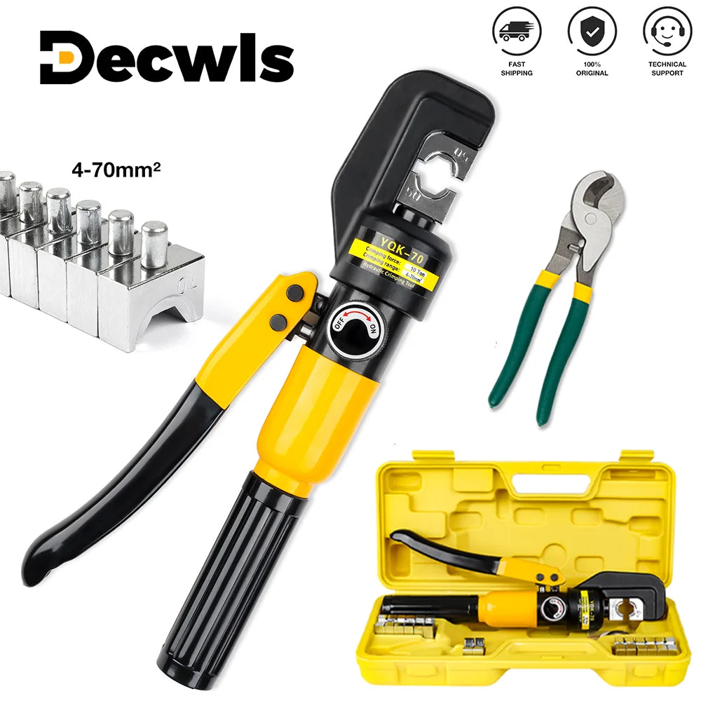 10T Hydraulic Cable Crimping Tool 4-70mm²
