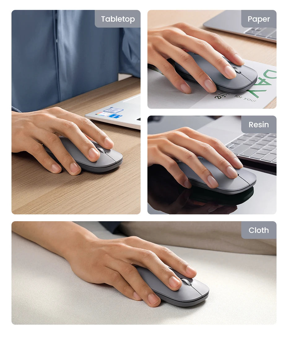 Silent Wireless Mouse with Bluetooth 5.0 and 4000 DPI - 21