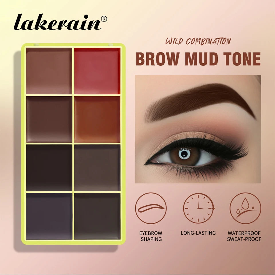 8-Color Cream Blush and Highlighter Makeup Palette