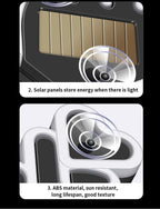 Solar USB Heart Neon LED Car Window Atmosphere Light with Sensors