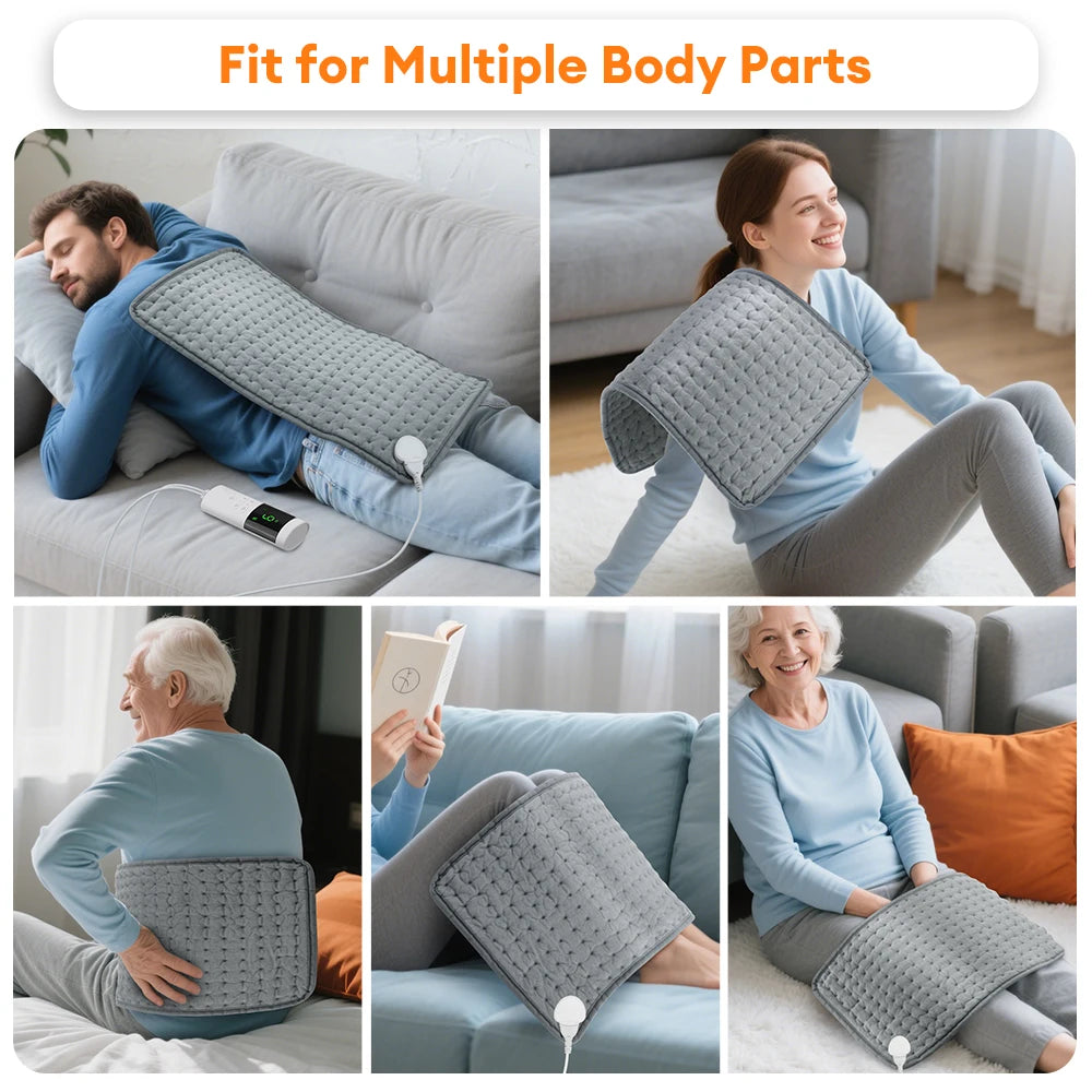 Electric Heating Pad for Back Neck and Muscle Relief