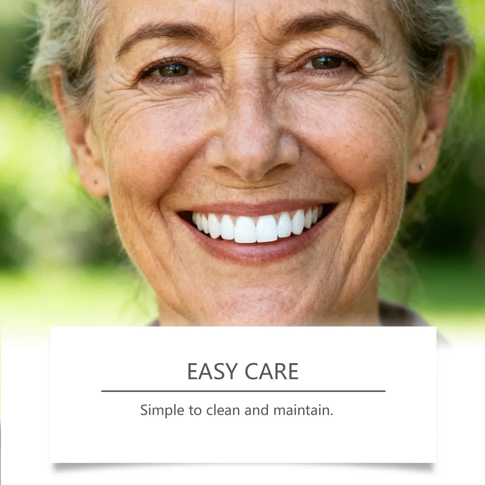 Comfortable Full Set Silicone Dentures for Natural Smile - 3