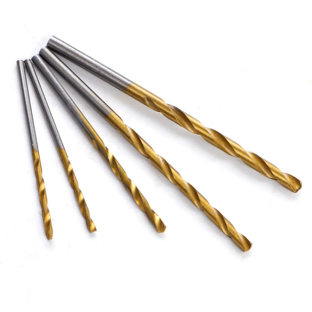 Titanium Plated Twist Drill Bit Set for Woodworking and DIY