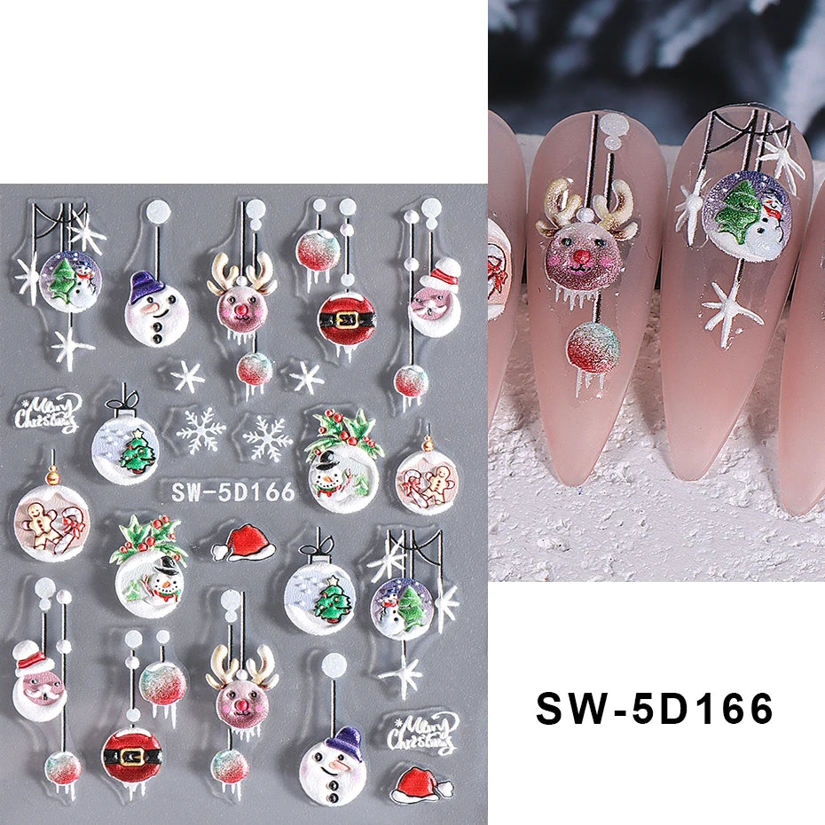 Christmas Cartoon Nail Art Decals - 42