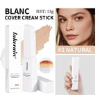 Full Coverage Cream Foundation Stick with Detachable Brush
