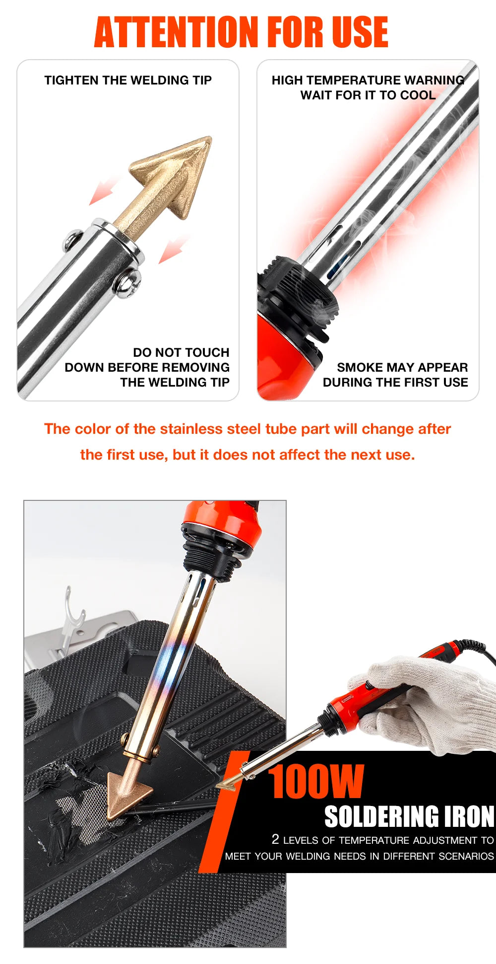 Plastic Repair Welding Tool and Bumper Soldering Kit