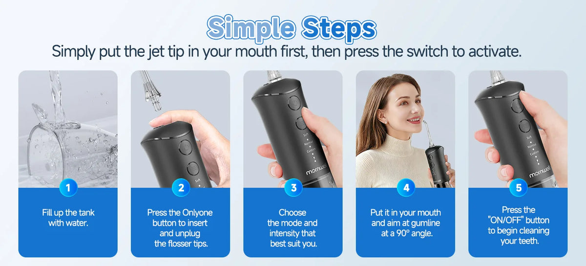 Portable Water Flosser and Electric Toothbrush Dental Care Set