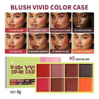 8-Color Cream Highlighter and Blush Makeup Palette