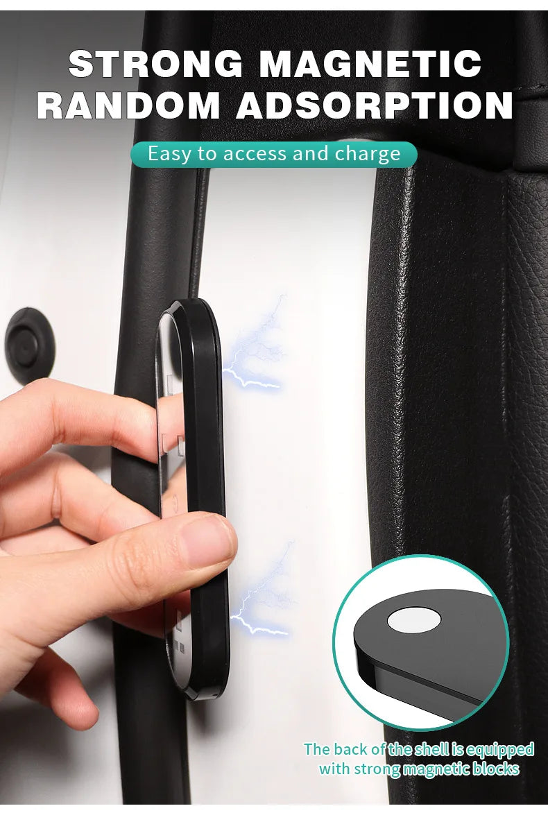 Magnetic LED Car Door Welcome Light with USB Charging and Auto Sensor