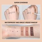 Full Coverage Waterproof Liquid Concealer and Sculpting Foundation