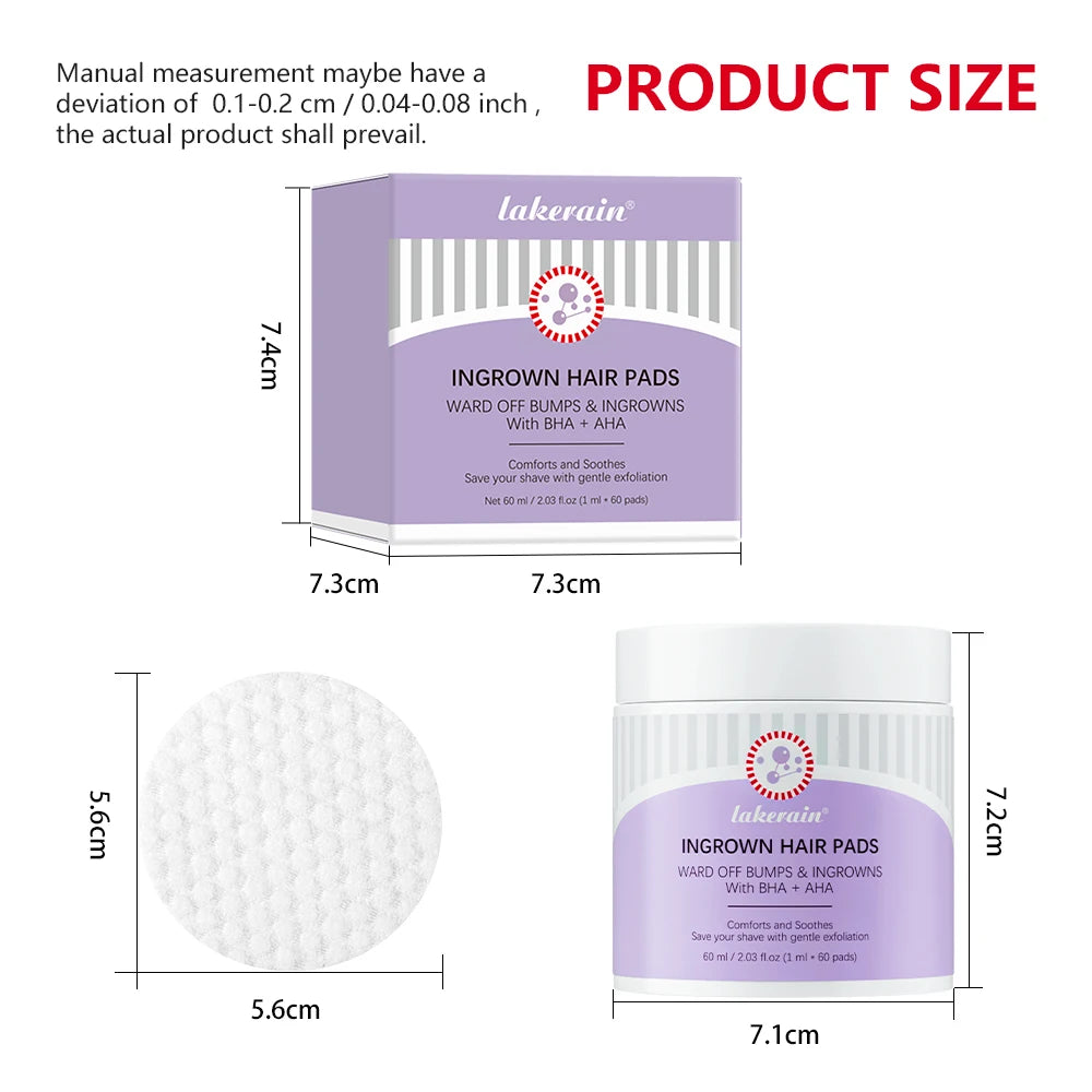 Ingrown Hair Treatment Pads for Razor Bumps and Exfoliation - 13
