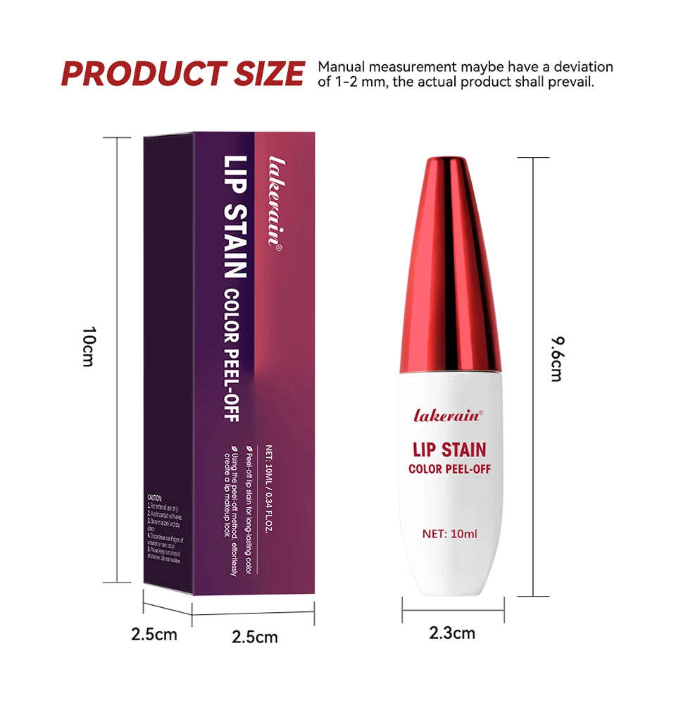 Waterproof Peel-Off Lip Stain Tint