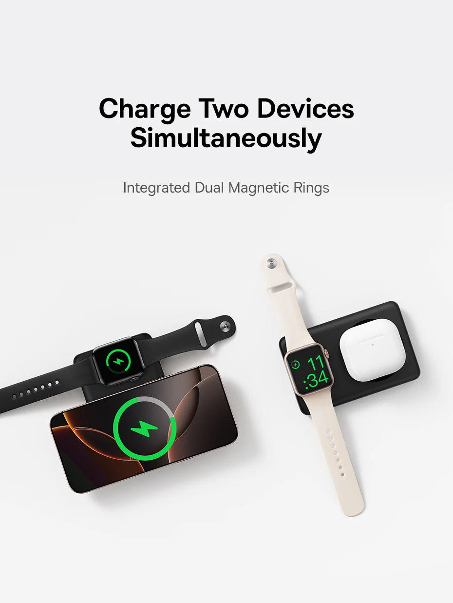 10000mAh Magnetic Wireless Power Bank for Phone and Watch