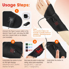3-in-1 Red Light Therapy Heating Wrap for Ankle Foot and Wrist