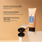 Waterproof Leg Makeup Foundation with Application Glove