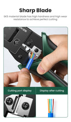 Multifunctional Ethernet Cable Crimper for RJ45 and RJ12 Connectors