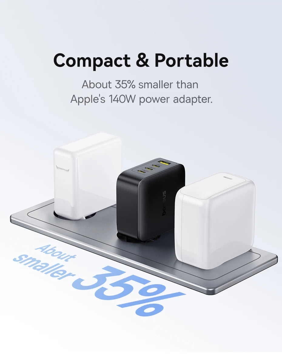 140W GaN Fast Wall Charger for Laptops and Smartphones - 14