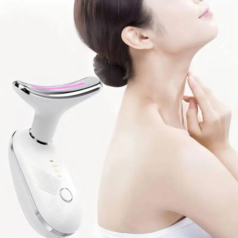 Red Light LED Facial and Neck Massager for Skin Tightening - 6