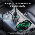163W Car Charger Adapter for Starlink Mini with USB-C and DC Cable