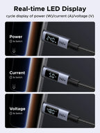 240W USB-C Fast Charging Cable with LED Real-Time Power Display