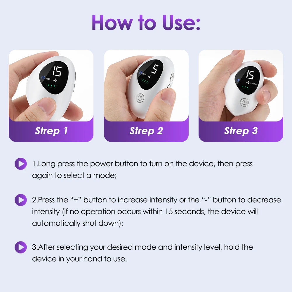 Microcurrent Handheld Sleep Aid Device for Stress and Anxiety - 15