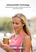 Bluetooth 5.1 Wireless Earbuds with 40H Playtime and ENC Mic
