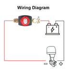 12V-48V Battery Disconnect Rotary Switch for Car RV Boat and Truck