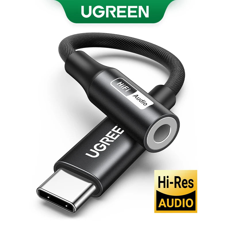 USB-C to 3.5mm AUX Adapter with Hi-Res DAC Audio Converter - 1
