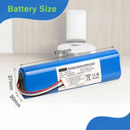Replacement Lithium-Ion Battery for Deebot Ozmo Robot Vacuums