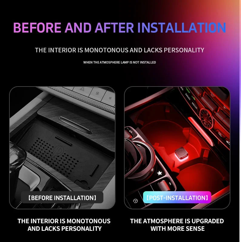 Mini USB LED Atmosphere Light 5V Car Interior and Laptop Lamp