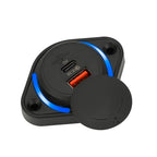 Dual Port USB PD and QC3.0 Power Socket for 12V 24V Vehicles