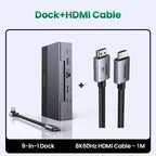 9-in-1 USB-C Gaming Docking Station with 4K HDMI and Stand